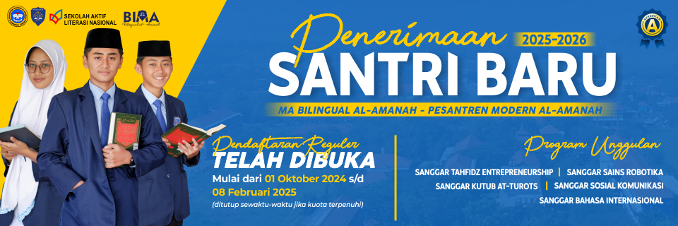 Pendaftaran Santri Baru MA BIMA